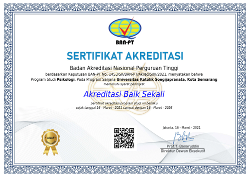 Sertifikasi Akreditasi Sarjana Psikologi 2126